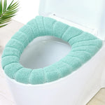 coussins abattants toilettes texturés bleu clair gris beige rose vert menthe opalescents élastiques