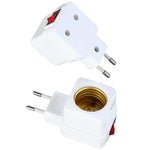 ampoules led e27 adaptateur prise blanc doré moderne fixations vis support base