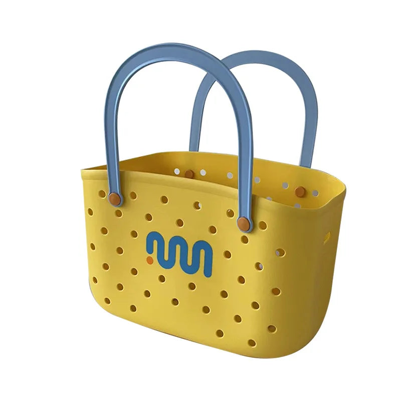panier rangement multicolore imperméable perforations vague ludique enfants porte objet