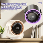ventilateur portable led rechargeable moderne contrôle tactile noir violet beige