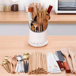 support rangement moderne blanc gris couverts cuisine conteneur plastique imperméable compartiments concaves fourchettes cuillères