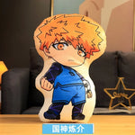 coussin anime personnages football ballons peluche lavable adulte oblong itoshi seishiro meguru