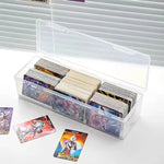 boîte rangement cartes transparente séparateurs réglables poignées moderne réutilisable respectueuse environnement articles divers organiser