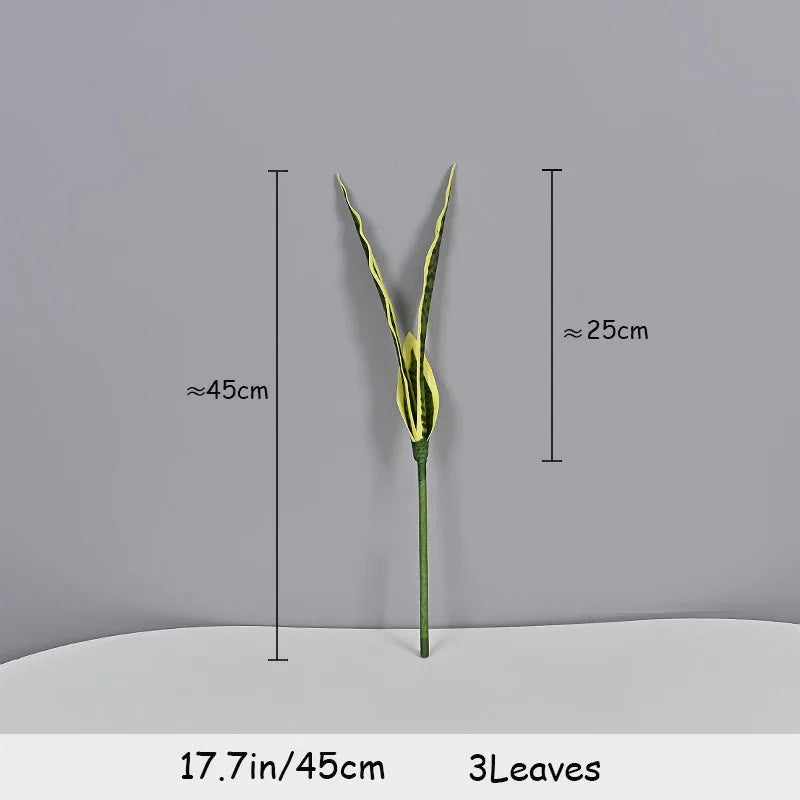 plantes artificielles tropicales modernes feuilles vertes jaunes réaliste extérieur intérieurDecorationJardinBureau