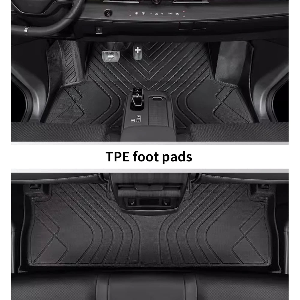 tapis sol noir rayures horizontales waterproof anti salissures moderne nissan ariya 2022 2023 2024