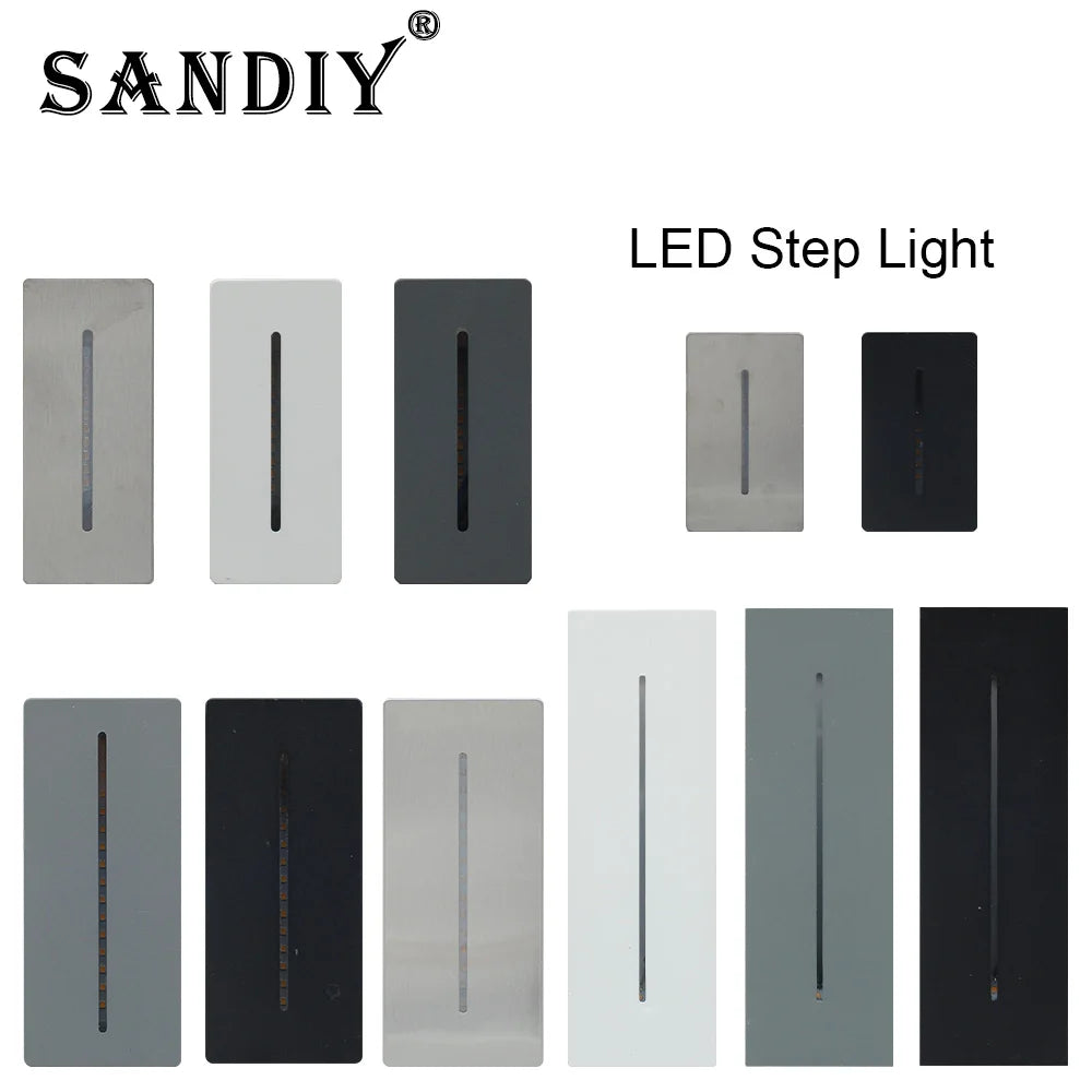 éclairage led moderne marches extérieures ip65 36w gris noir imperméable autonomie