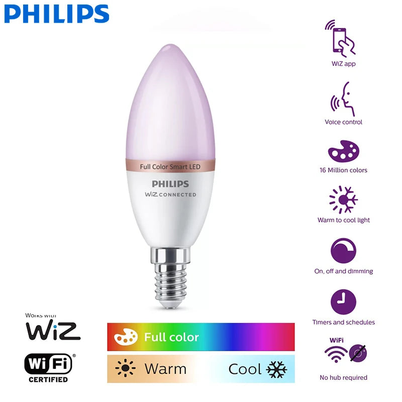 ampoule led intelligente blanc moderne adhésif wi fi bluetooth 16 millions couleurs variante cRI90