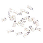 clips rideau blanc modernes anneaux métalliques accessoires volets polonais plastique