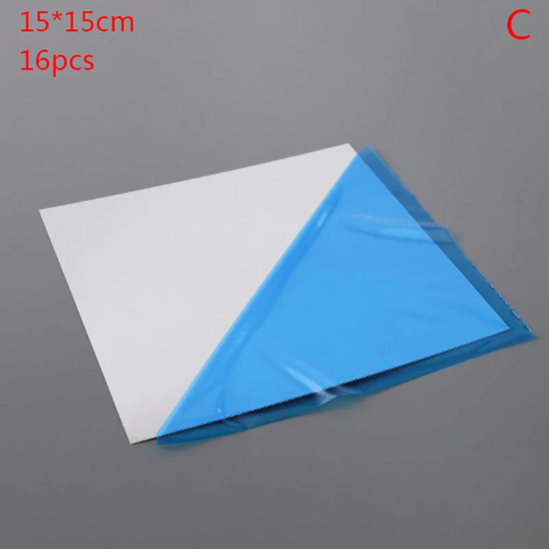 film miroir brillant adhésif décoration intérieure moderne 15x15cm 6pcs 9pcs 16pcs bleuclair