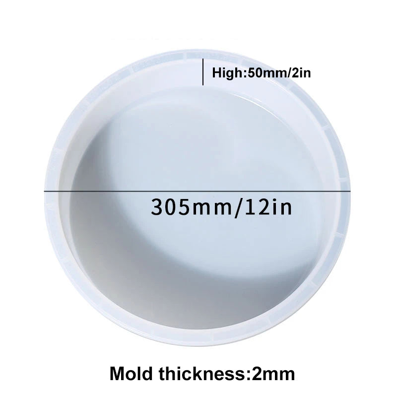 plateau silicone marbre blanc bleu moderne tringle fixation diamètre 203mm 228mm 254mm 279mm 305mm