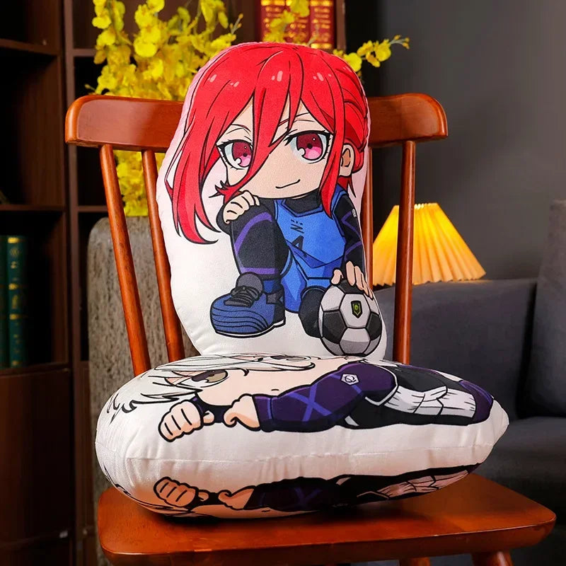 coussin anime personnages football ballons peluche lavable adulte oblong itoshi seishiro meguru