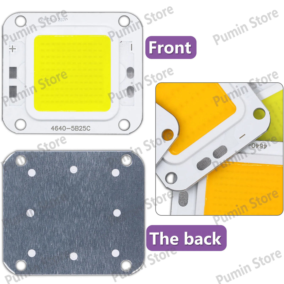 source lumineuse led 20w 40w blanc jaune mat moderne aluminium dc75v