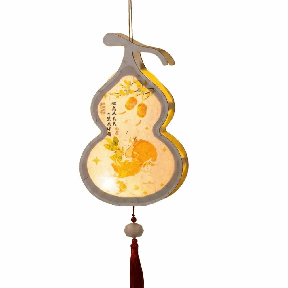 lampe décorative artisanale lapins dessins animés motifs floraux cordelette pompon opaques multicolores fête anniversaire