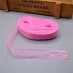 ruban dentelle 20mm large mariage jaune rose blanc rouge bleu noir classique haute qualité