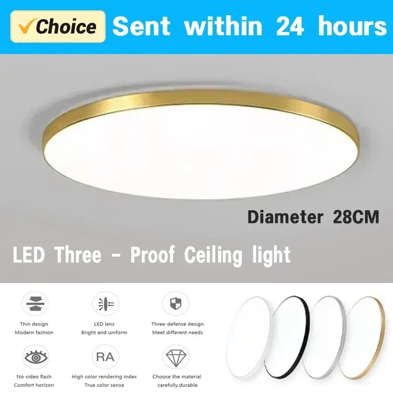 Lampe LED moderne blanc doré acrylique 28cm flux lumineux 2000 82000