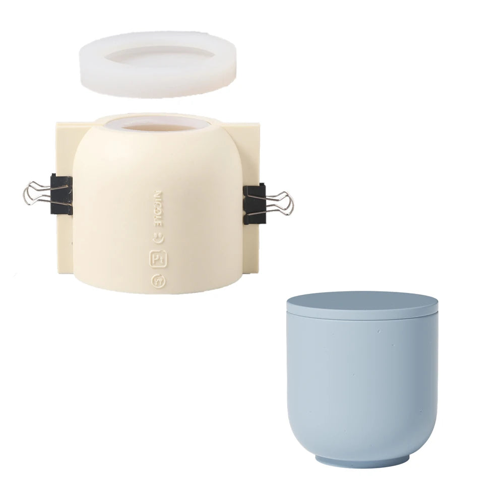 moulage silicium bougie rechargeable blanc jaune rose moderne minimaliste non adhésif durable