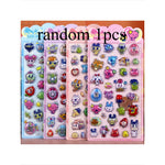 sticker anime rose bleu jaune gris adhésif cartoon mignon décoration téléphone portable jouet cadeau
