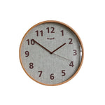 horloge murale bois nordique minimaliste aiguille miroir verre 12 pouces living room quartz