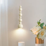 Lampe suspendue de chevet minimaliste moderne couleur crème française