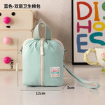 sac rangement réutilisable polyestère blanc jaune bleu rose moderne cosmétiques portatif