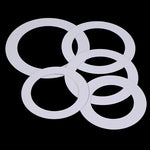 anneaux fixation blancs métal ronds lisses opaques abat jours projecteurs led