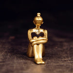 figurines decoratives bronze doré abstrait moderne minimalistes ornement decoration maison
