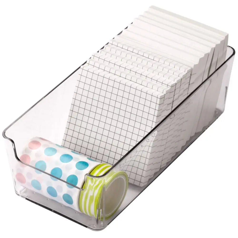 rangements transparents moderne boîtes papeterie porte articles bloc notes post it masking tapestylos ciseaux