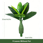 Décoration intérieur plante artificielle arbres feuilles vertes pots diverses tailles 37 40cm