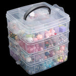 boîtes rangement bijoux transparentes plastique modernes couches compartiments organisation accessoires