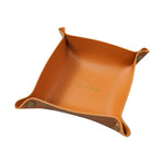 plateau rangement pliable simili cuir moderne rouge noir beige rose gris vert orange bleu
