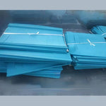 rideau protection lave vaisselle bleu rayures horizontales moderne anti éclaboussures transparent opacité.gca