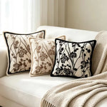 coussin carré 45x45cm coussin 30x50cm housse amovible lavable bohème motif géométrique polyester coton moderne