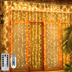rideau lumineux led blanc multicolore moderne télécommande dimmable noël chambre salon