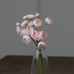 bouquet fleurs artificielles mariage couleur rose blanc orange vase goutte minimaliste decorationintérieur