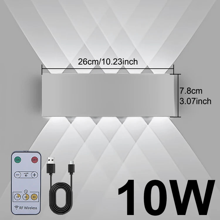 lampe murale led moderne noire interrupteur tactile charge usb chambre cuisine