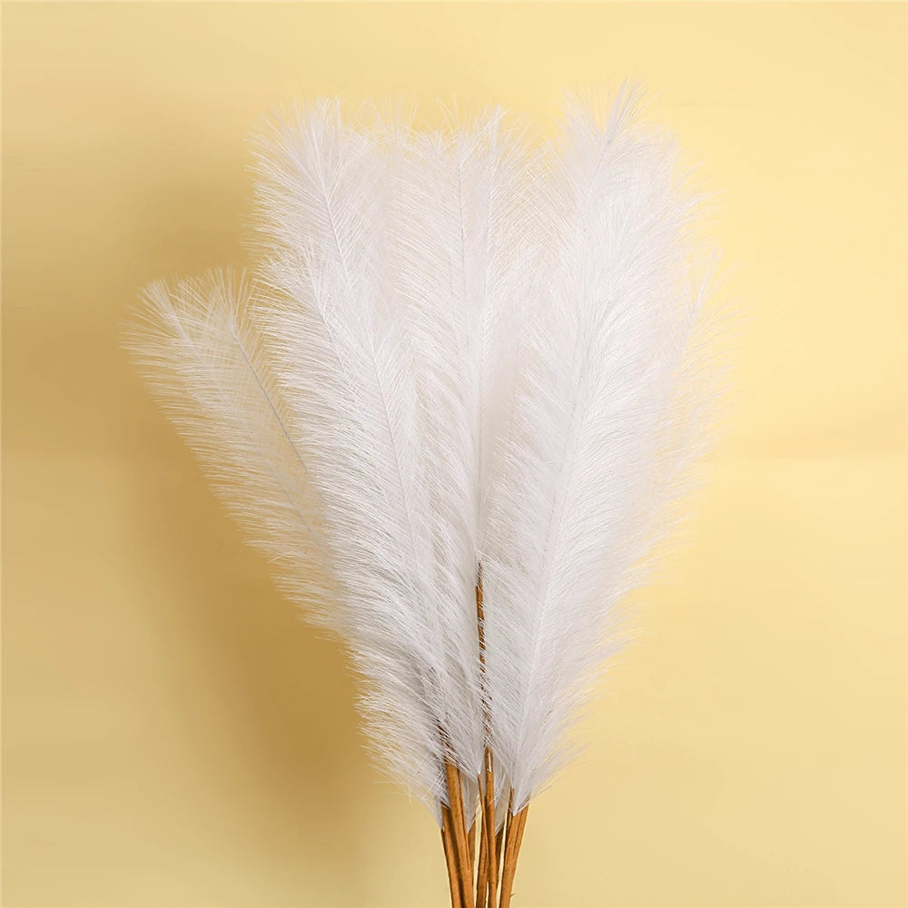 plumes artificielles rustiques décoration table mariage blanc roseclair