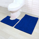 tapis bain moderne gris clair rouge bleu royal anti glisse salon salle bain chenille