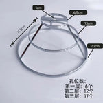cadre lampe or rose argenté moderne minimaliste eyelets structure sectionnée