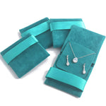 boîte bijoux velours bleu classique boîte bague bracelet collier boucles d'oreilles organizer voyage