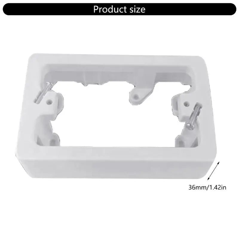 boîte jonction électrique blanc mat pratique vis 36mm robuste facile sécurité triangles