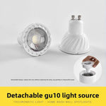 Spot LED GU10 6000K 4000K 3000K Blanc Noir 85mm Moderne Texture Fine