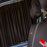 rideau voiture noir opacité moderne élastiques fixation fibre synthétique