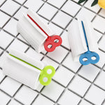distributeur dentifrice blanc verrouillage bouchon teinture cheveux organisateur moderne porte crevette