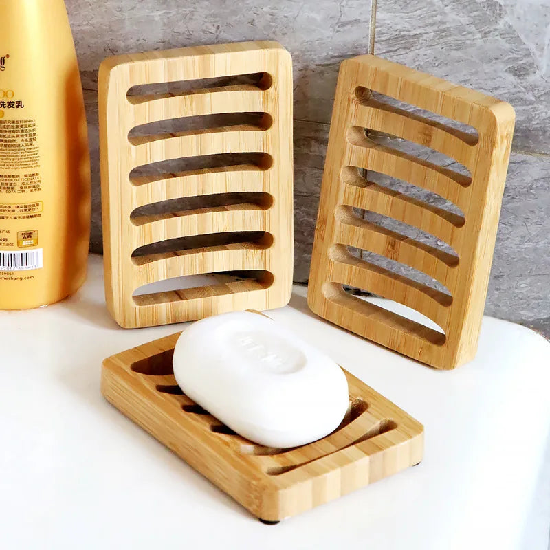 porte savon bambou naturel self draining horizontal minimaliste douche salle bain kitchen
