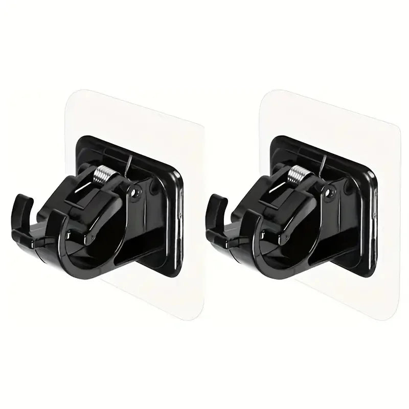 supports murals adhésifs tiges noires transparents modernes fonctionnels plats lisses