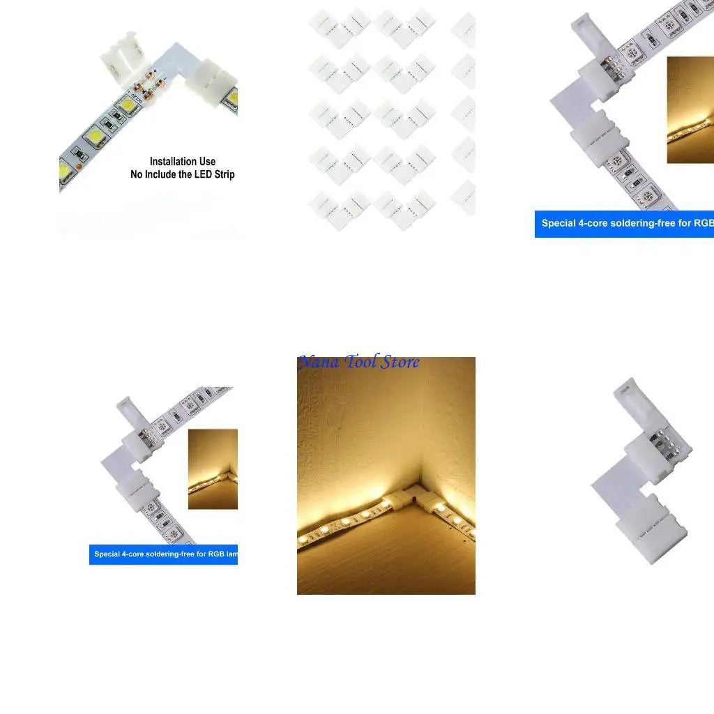 connecteur ruban led blanc plastique lisse moderne 10mm tension 220v lvd