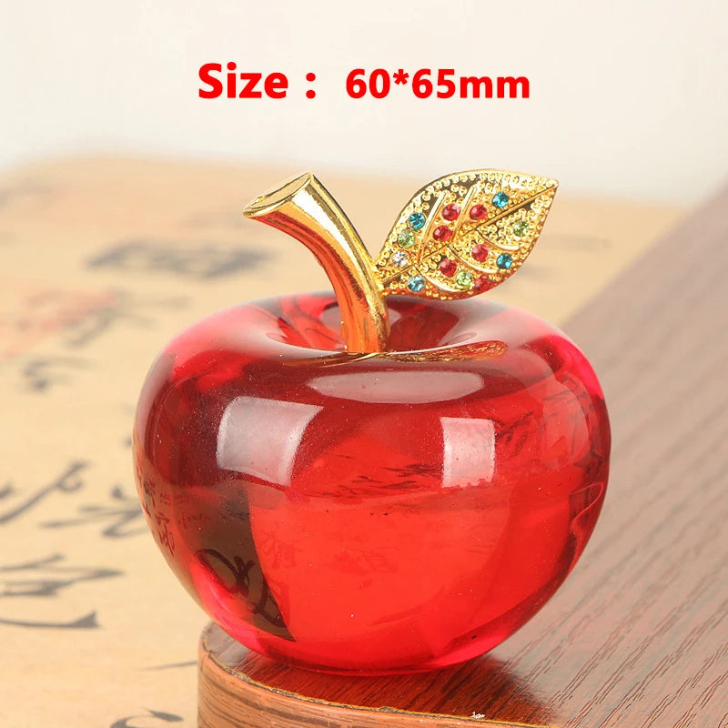 figurines fruits cristal transparentes potiron pomme raisin kaki salon chambre