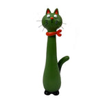 vases forme chat résine noire verte blanche jaune tigré moderne motifs chat