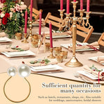 anneaux serviettes or blanc classiques métal décoration table événement mariage noël festive