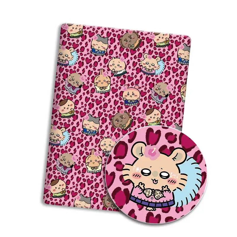 protège carte animaux personnages moderne imprimé adhésif blanc rose noir